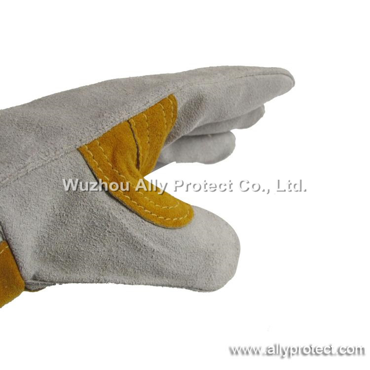 AP-2201 Gray Palm Patched Welding Gloves